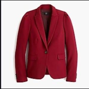 Puff Sleeve Blazer in Four-Season stretch